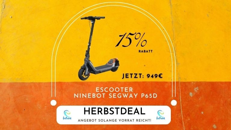 Herbstdeal Abverkauf eScooter Ninebot Segway P65D