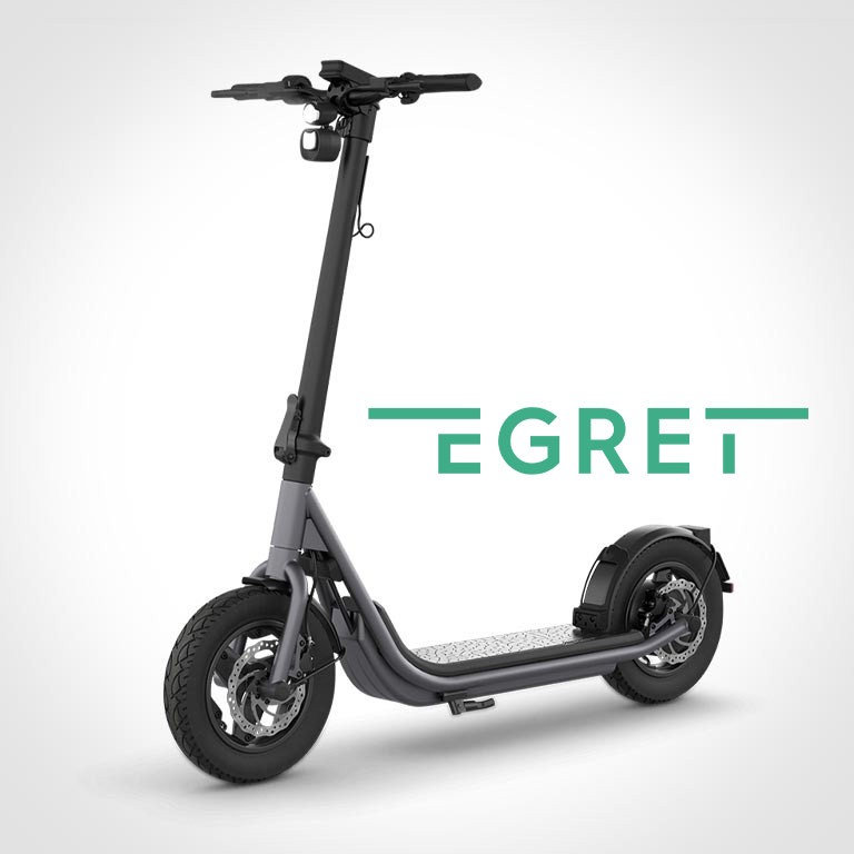 eScooter Egret X in der Seitenansicht