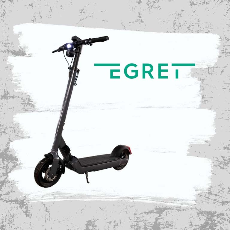 eScooter Egret Pro black Seitenansicht