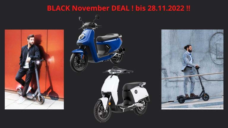 eScooter und eRoller im Black November Deal